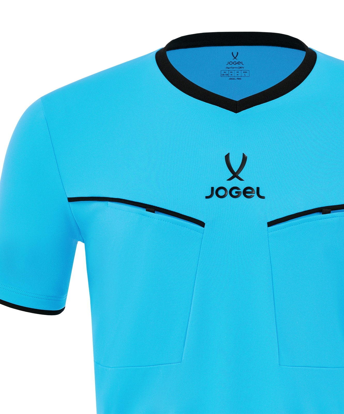 Футболка судейская Jogel DIVISION PerFormDRY Referee SS Tee 2.0, голубой