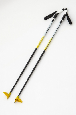 Палки лыжные стекловолокно100%STC Yellow BRADOS Sport Composite