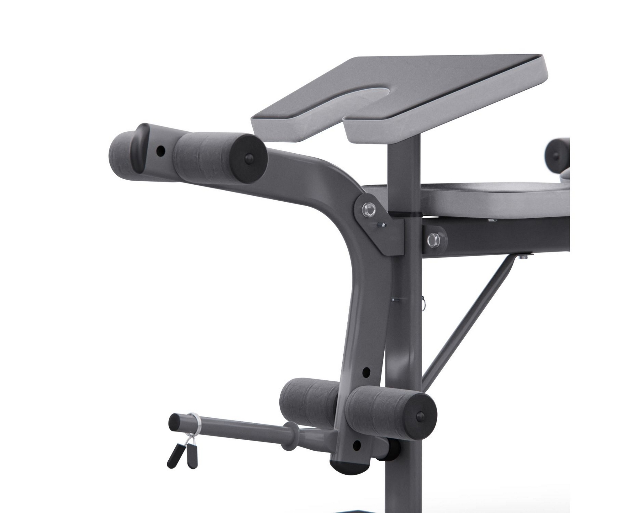 Скамья со стойками под штангу с партой для бицепса DFC D703/2 | Premium Fitness