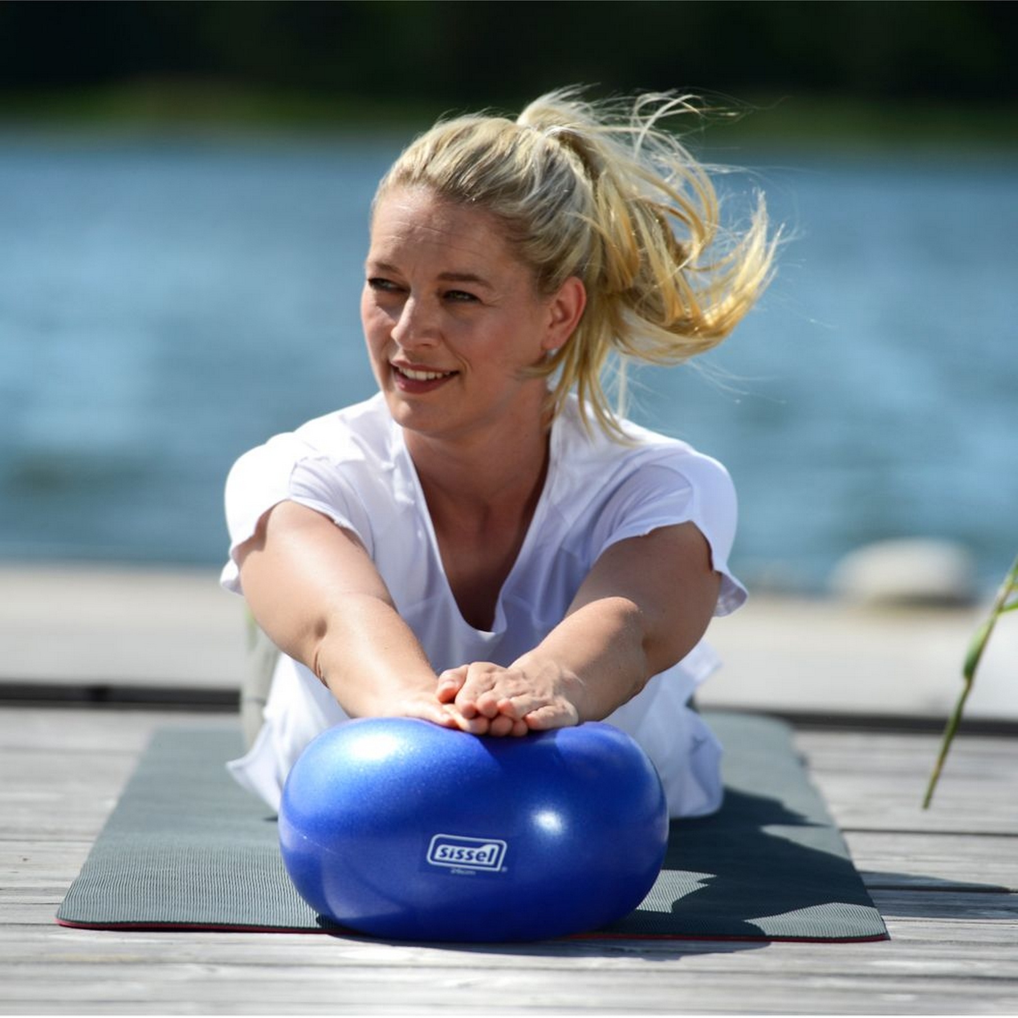 Пилатес-мяч d22см SISSEL Pilates Soft Ball 310.030 синий