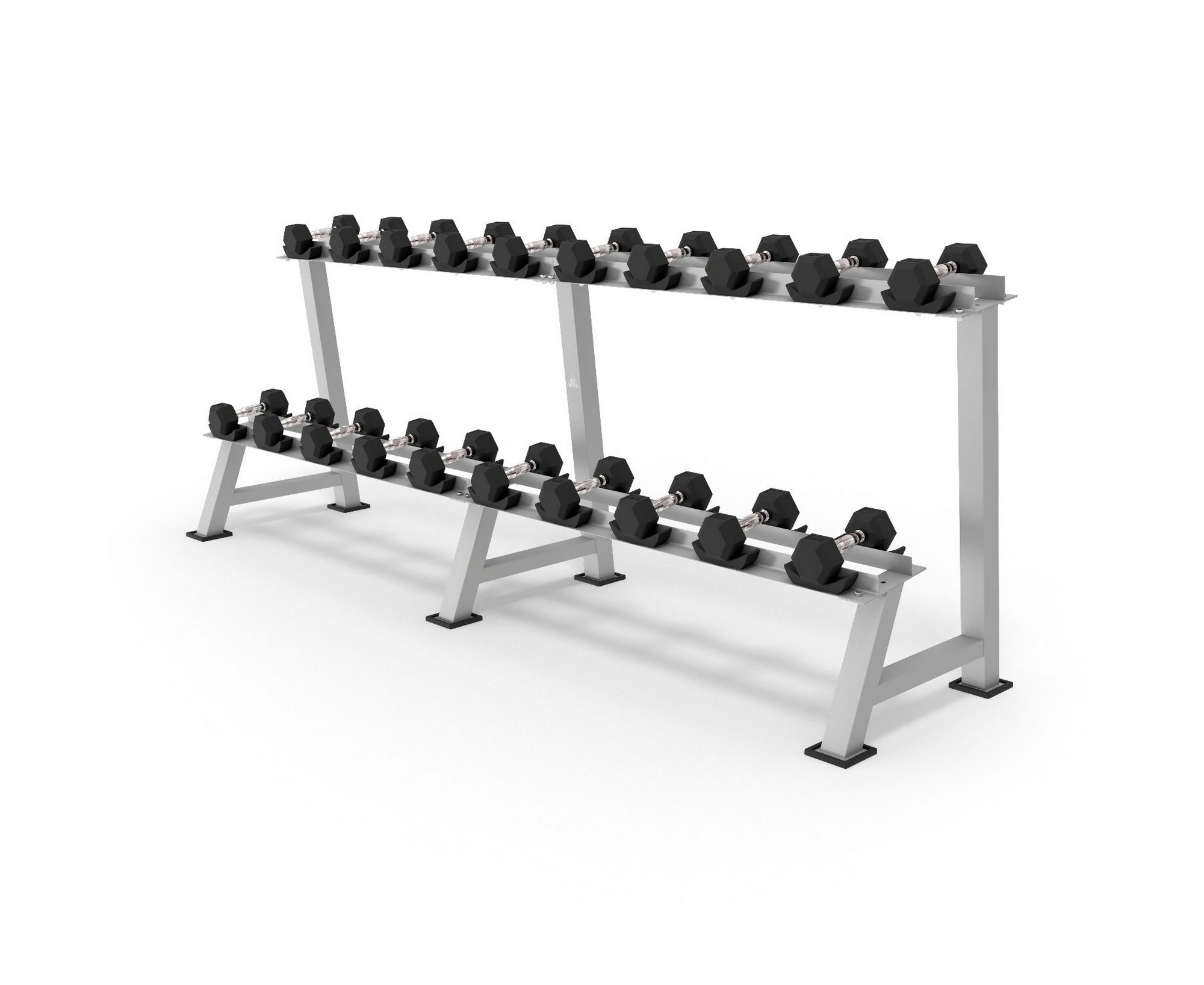 Стойка для хранения проф.гантелей DFC Powergym 12,5-50кг, 10 пар (два короба) RA778