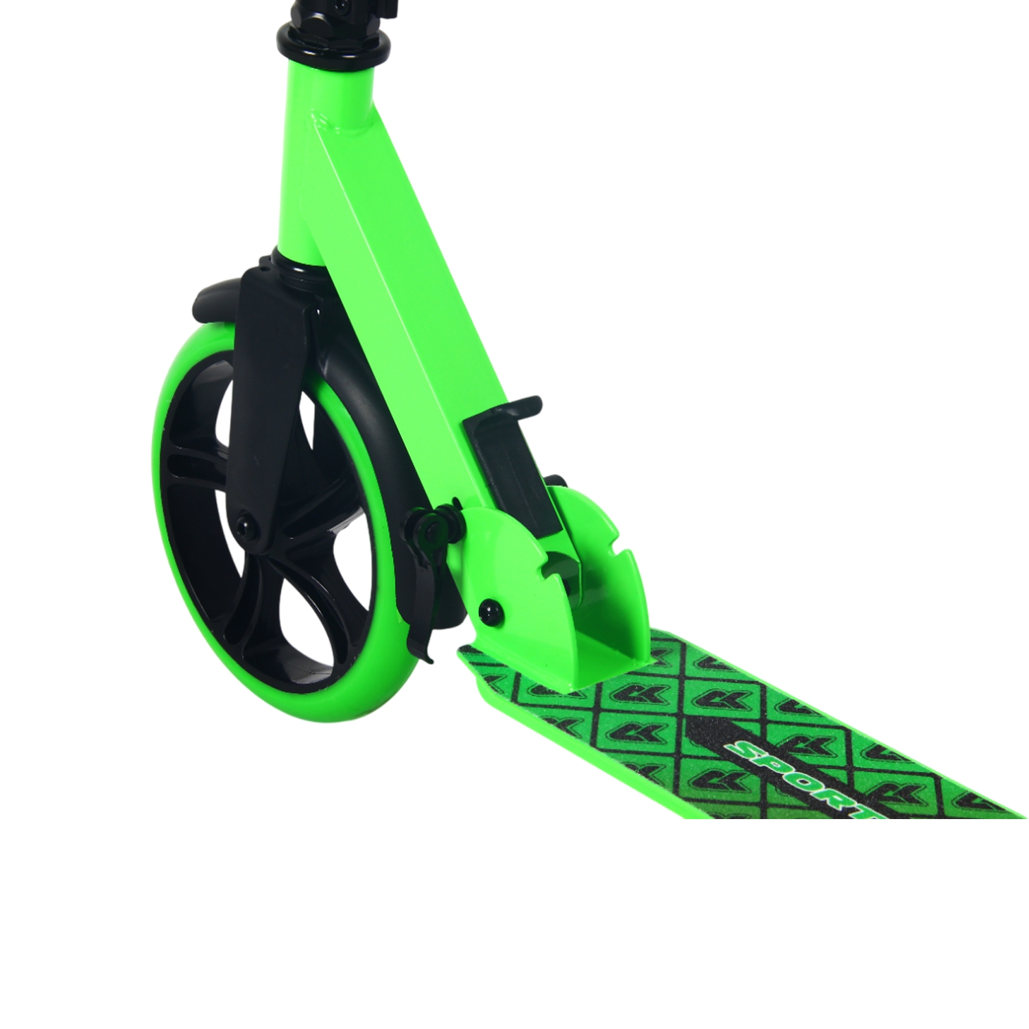 Самокат 200мм Sport Collection CK-SA200-2 green (фонарь и наклейка в подарок)