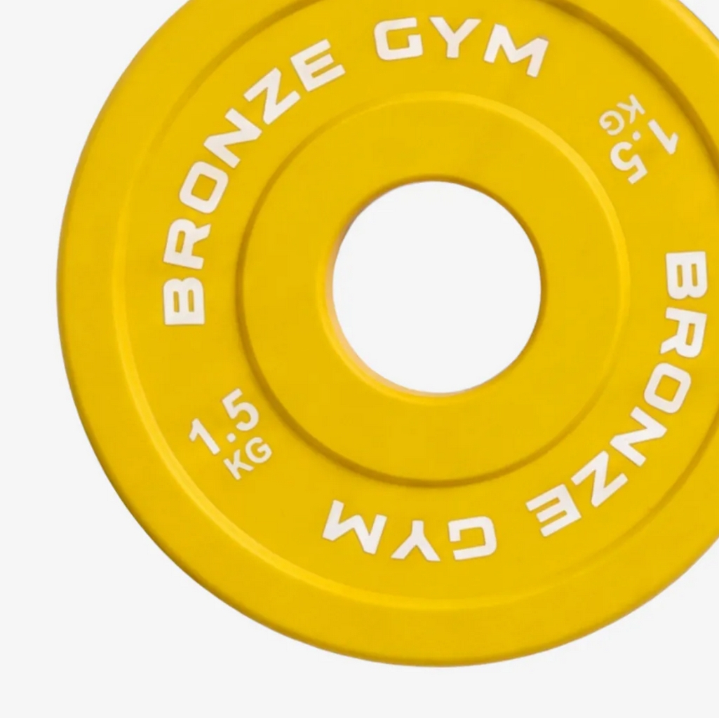 Диск олимпийский тяжелоатлетический 1,5 кг Bronze Gym BGPLWL015 желтый