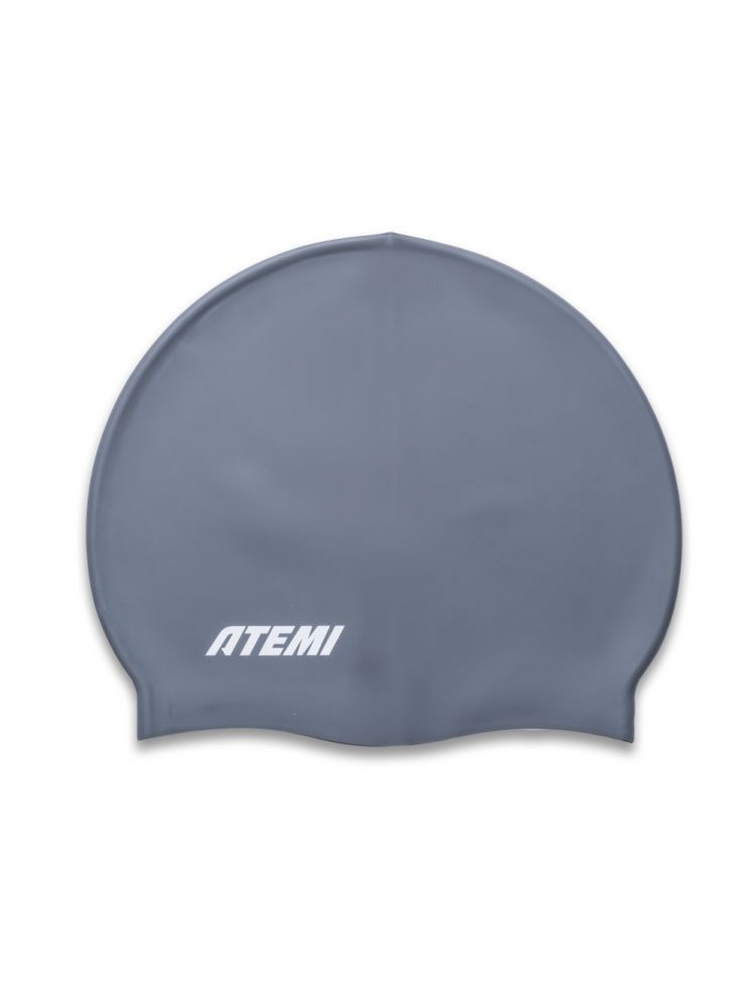 Шапочка для плавания Atemi kids silicone cap Asphalt grey KSC1GY серый