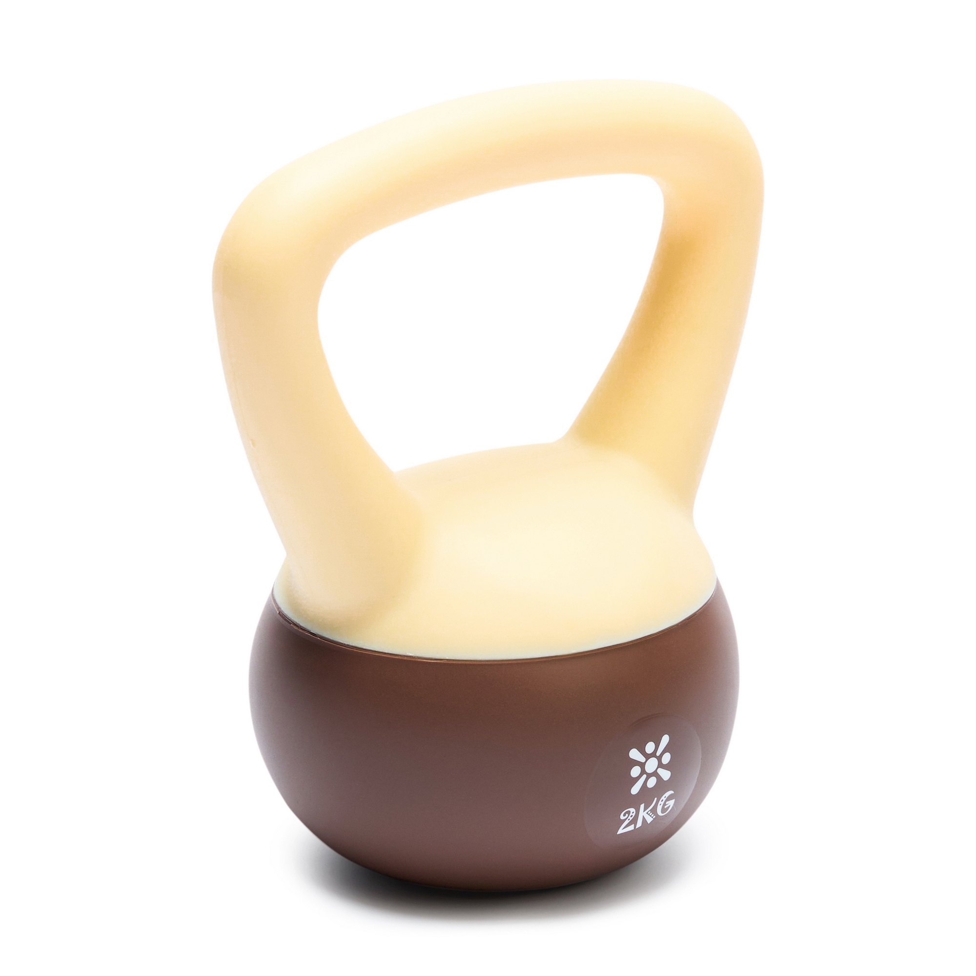 Мягкая гиря 2 кг Live Pro Soft Kettlebell LB7012-02KG бело-коричневый