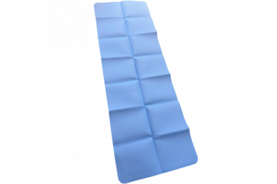 Коврик ТПЕ Складной в сумке 183x61x0.4см York Fitness E43888 голубой