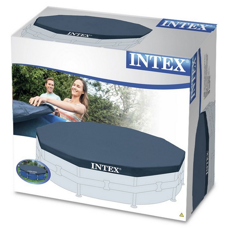 Тент для круглого каркасного бассейна 366х366см intex 28031