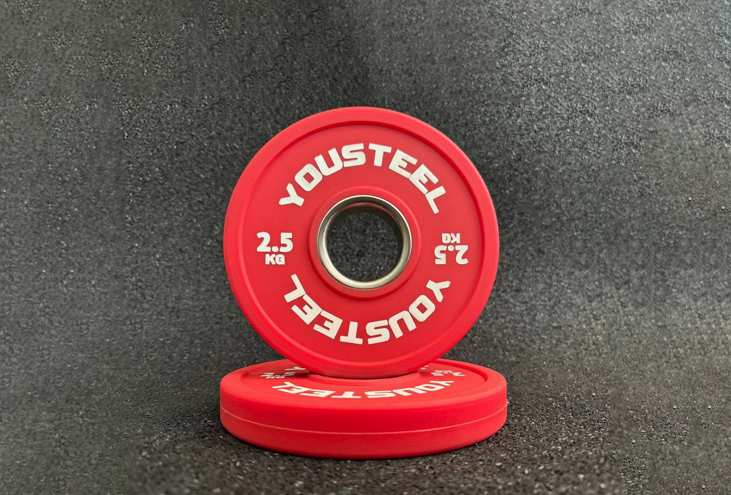 Диск 2,5кг, полиуретановый, тренировочный, красный YouSteel