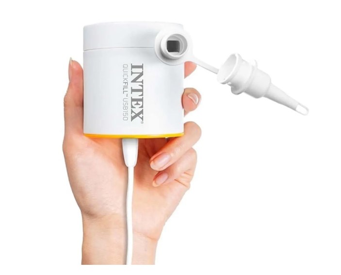 Насос электрический USB 5В, 2А "USB150 Air Pump", 2 насадки в комплекте Intex 66616
