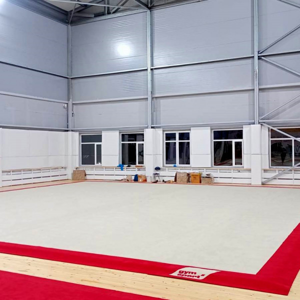 Ковер для эстетической гимнастики GymSport PROF PREMIUM RED 14Х14