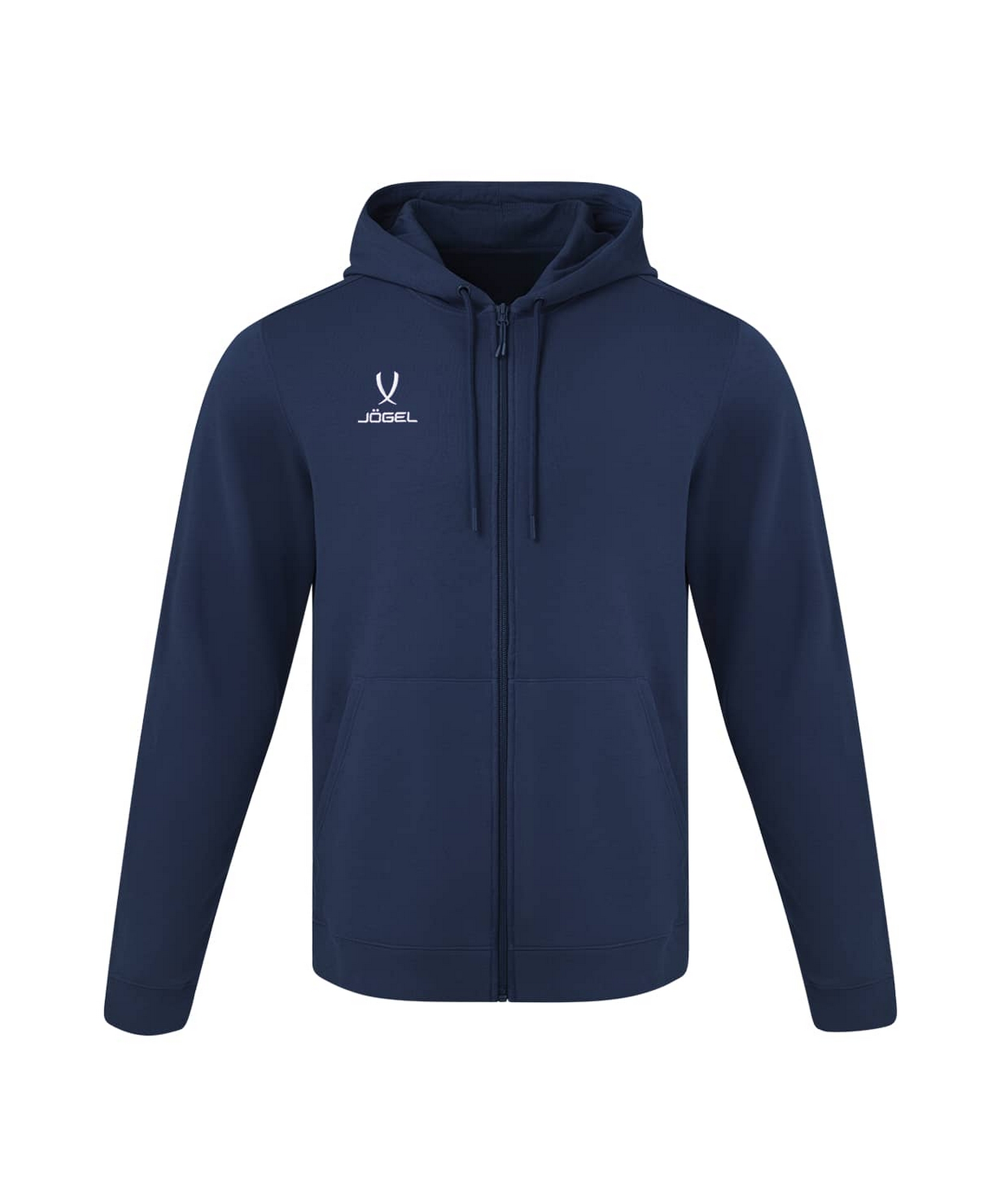 Флисовое худи на молнии Jogel ESSENTIAL Cotton Fleece FZ Hoodie, темно-синий