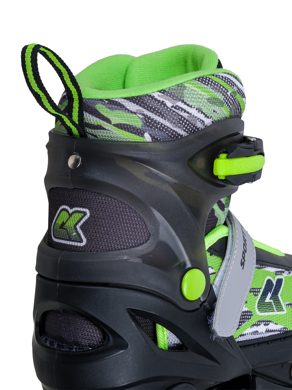 Раздвижные роликовые коньки Alpha Caprice CK-SK-P320-33Green (антистресс обезьяна в подарок)