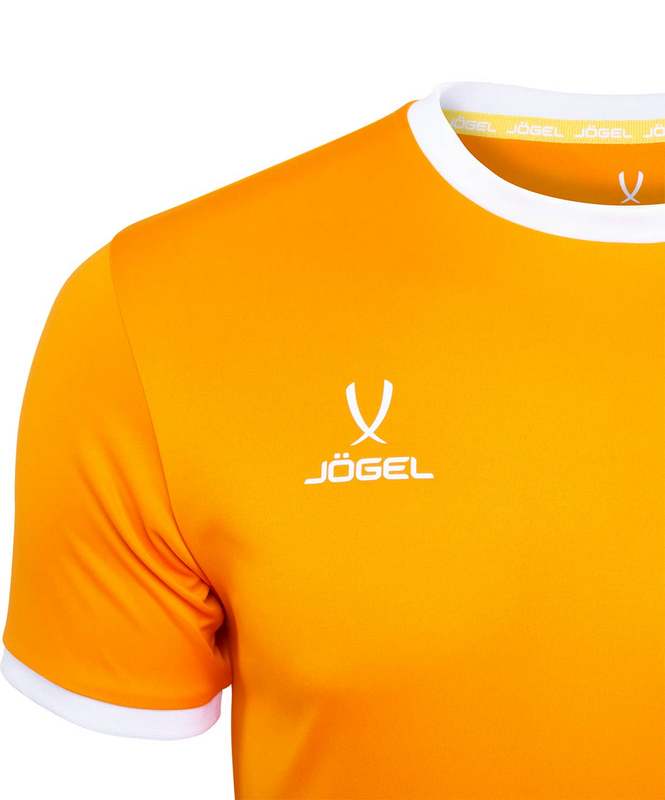 Футболка футбольная Jogel JFT-1020-O1-K, оранжевый/белый, детская