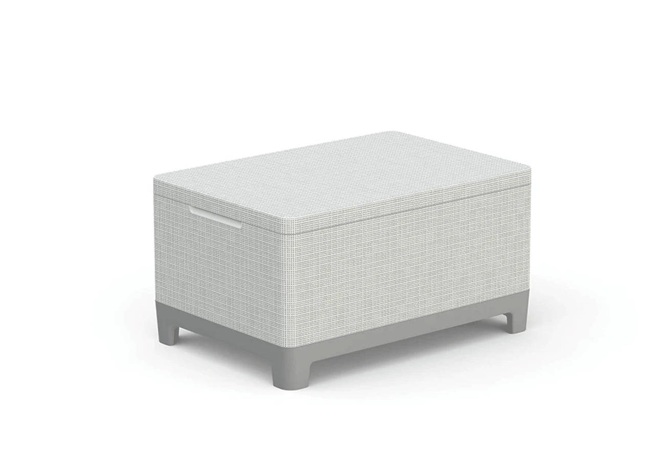 Комплект мебели Сканди Форма (Scandi Forma set with 3 seater sofa and storage box jute table Ash grey & Storm Grey) св.серый