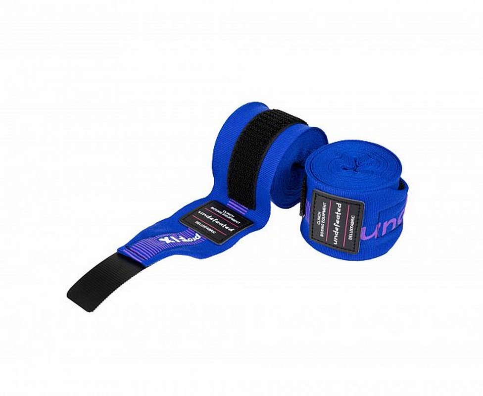 Бинты боксерские, длина 4,5 м Clinch Boxing Hand Wrap Undefeated C240 темно-синий