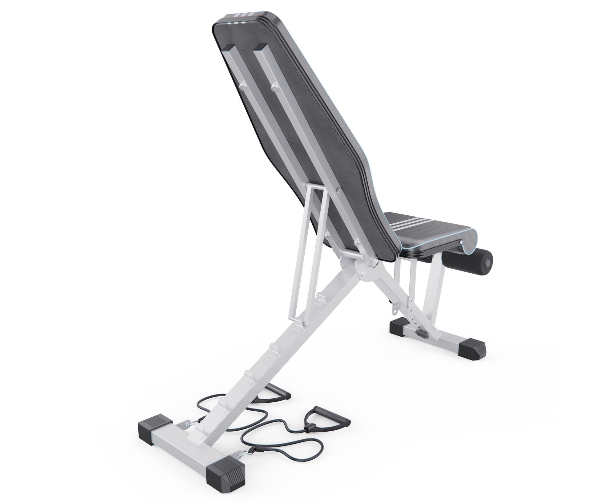 Скамья силовая универсальная с эспандерами DFC DT029 | Premium Fitness