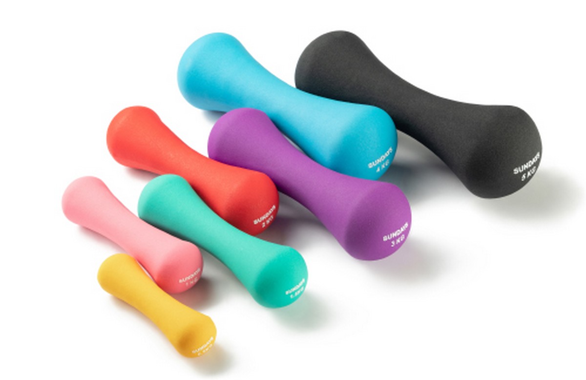 Гантель 2кг Sundays Fitness IR92004-D 6062985 красный