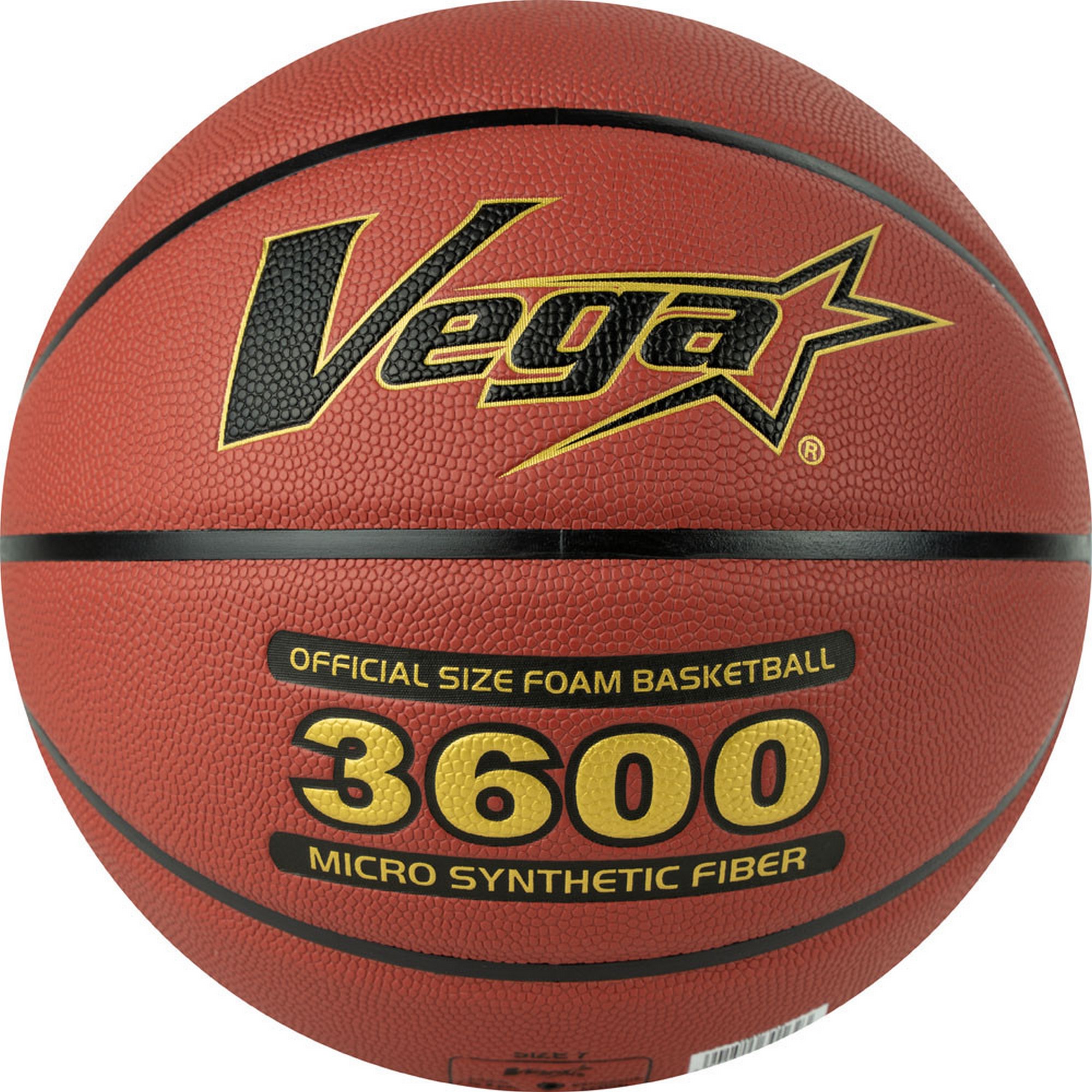 Мяч баскетбольный Vega 3600 OBU-718 FIBA р.7