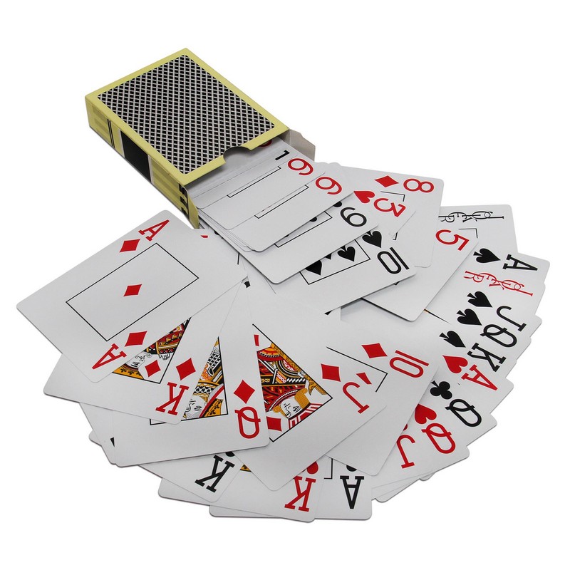 Карты игральные Texas Hold'em 09820 покерные, черная рубашка