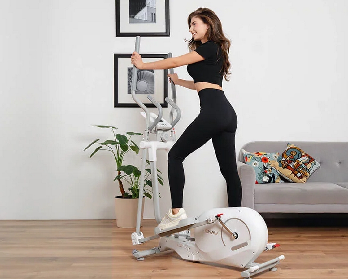 Складной эллиптический тренажер GENAU SpaceCompact Trainer M White