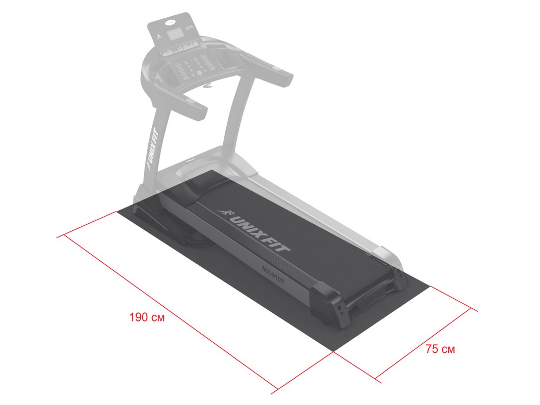 Коврик для кардиотренажеров UnixFit CARPU190 (190/75)