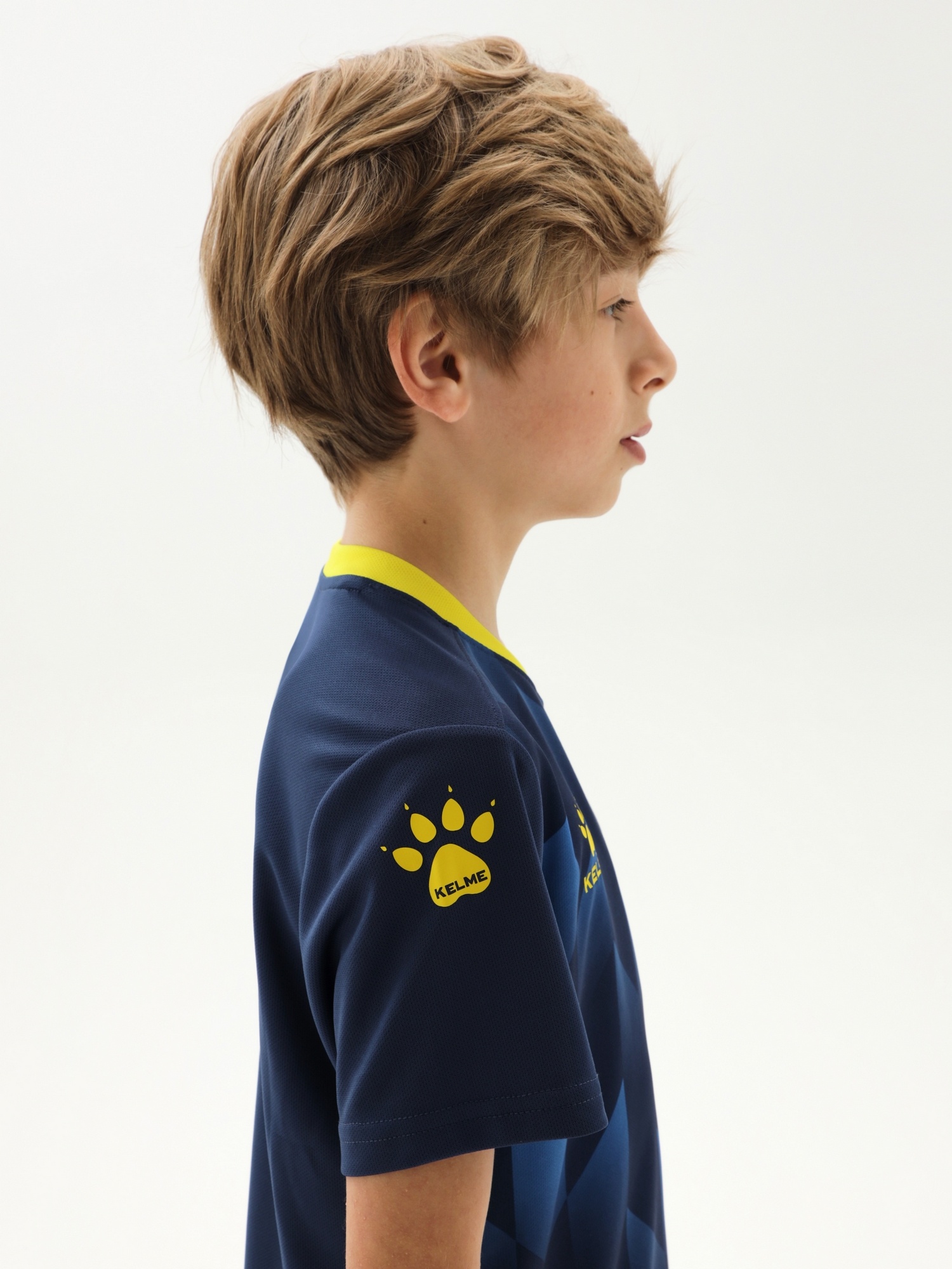 Детская футбольная форма Kelme Short-Sleeved Football Suit 8251ZB3003-416 Dark Blue\Black