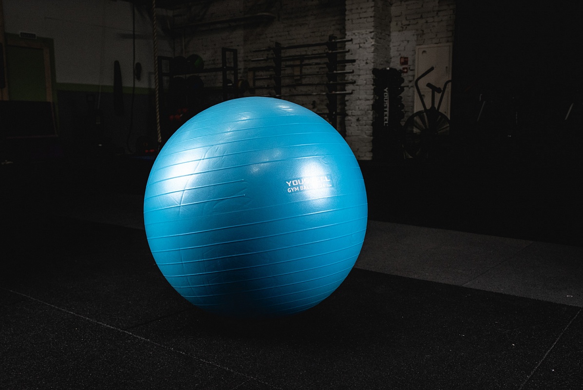 Гимнастический мяч YouSteel Soft D55 см Розовый