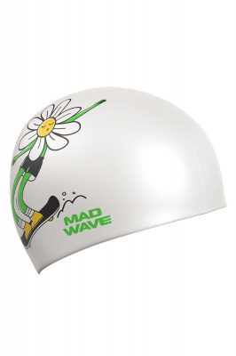 Юниорская силиконовая шапочка Mad Wave Daisy M0574 09 0 00W
