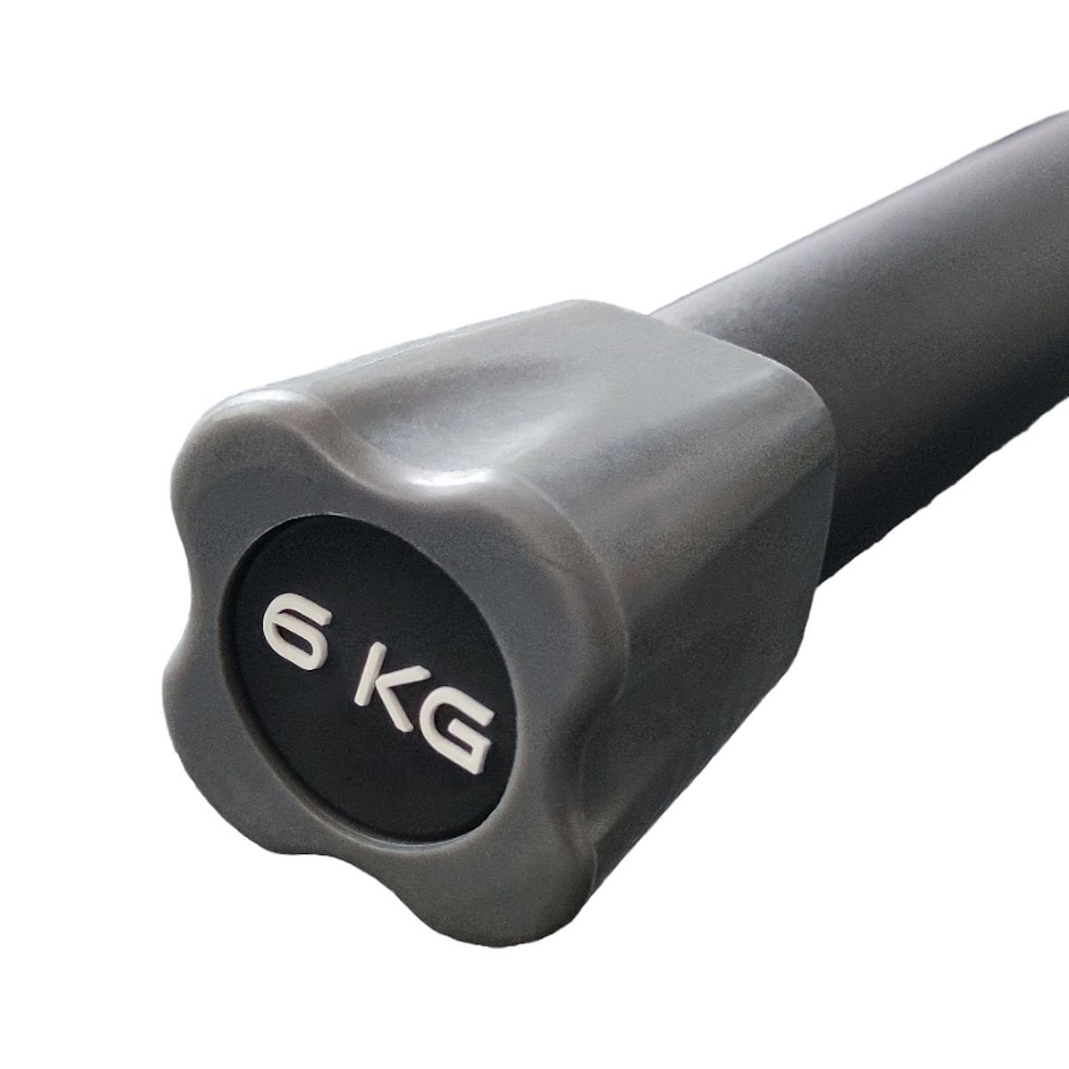 Бодибар 6кг, наконечник серый Fitex Pro FTX-1137-6kg