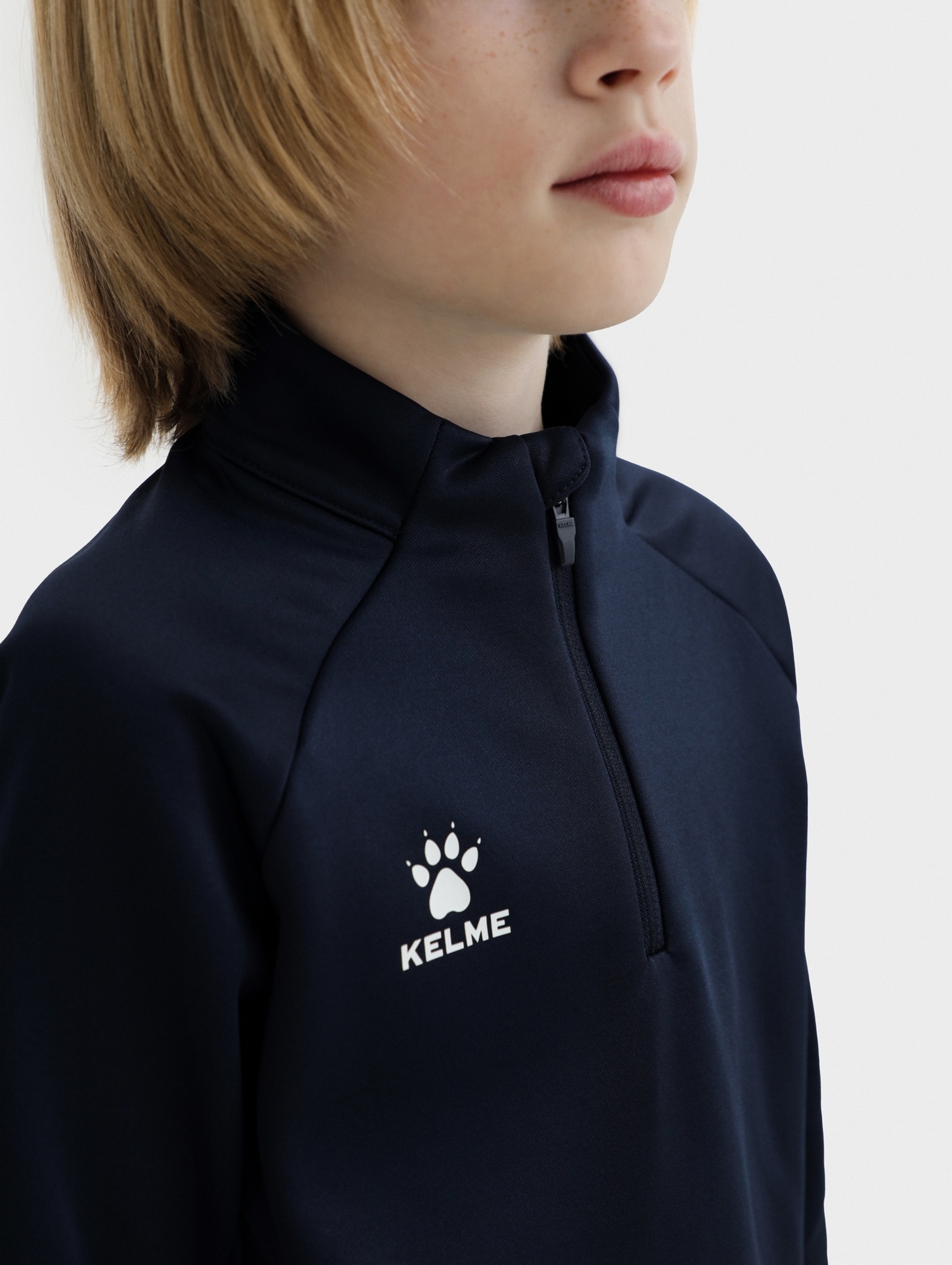 Детская олимпийка Kelme Children's Pullover (plus Fleece) 7461TT3052-416 Dark Blue
