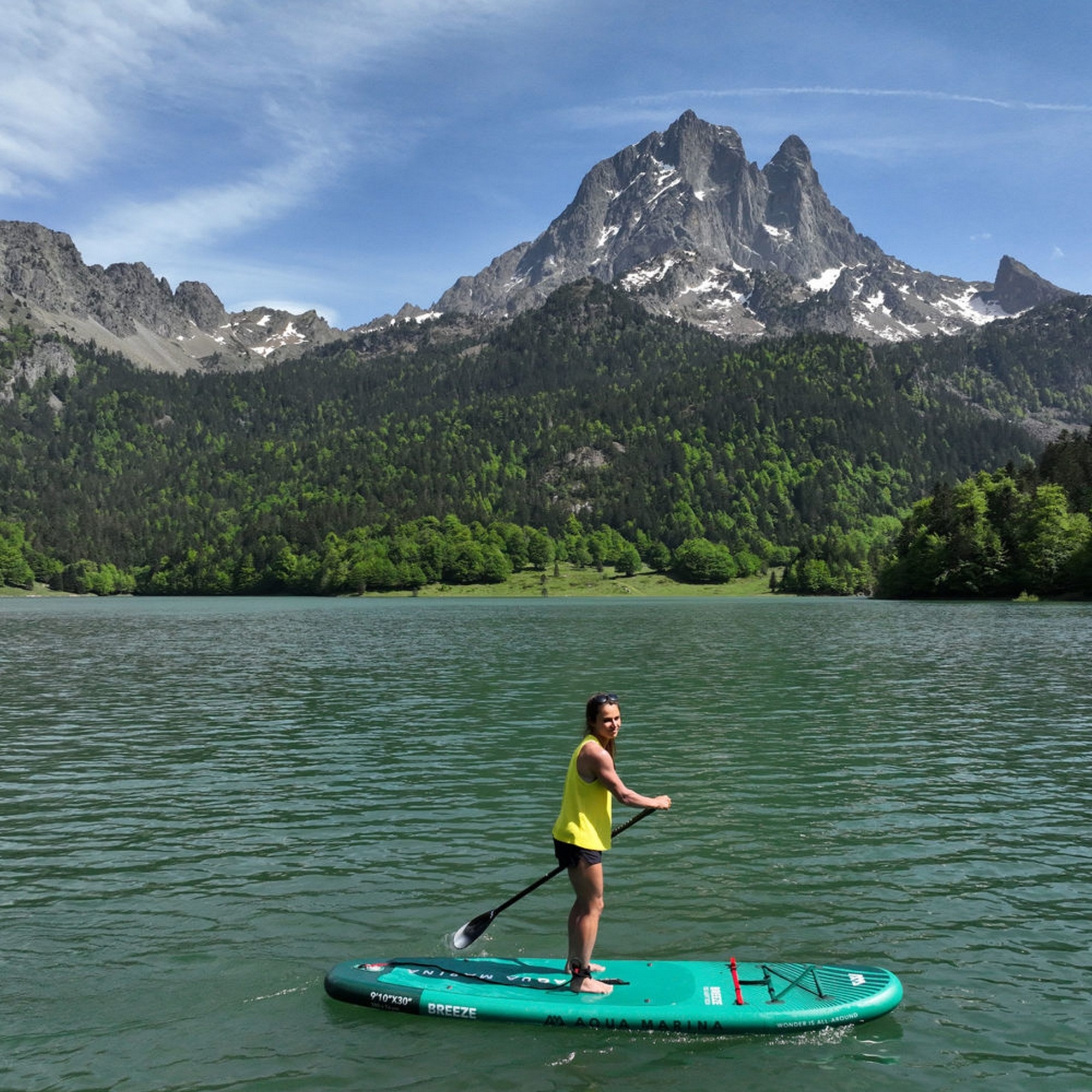 SUP-доска 300х76х12см, насос, весло, лиш, киль, ремнабор, сумка, до 100кг Aqua Marina Breeze BT-23BRP