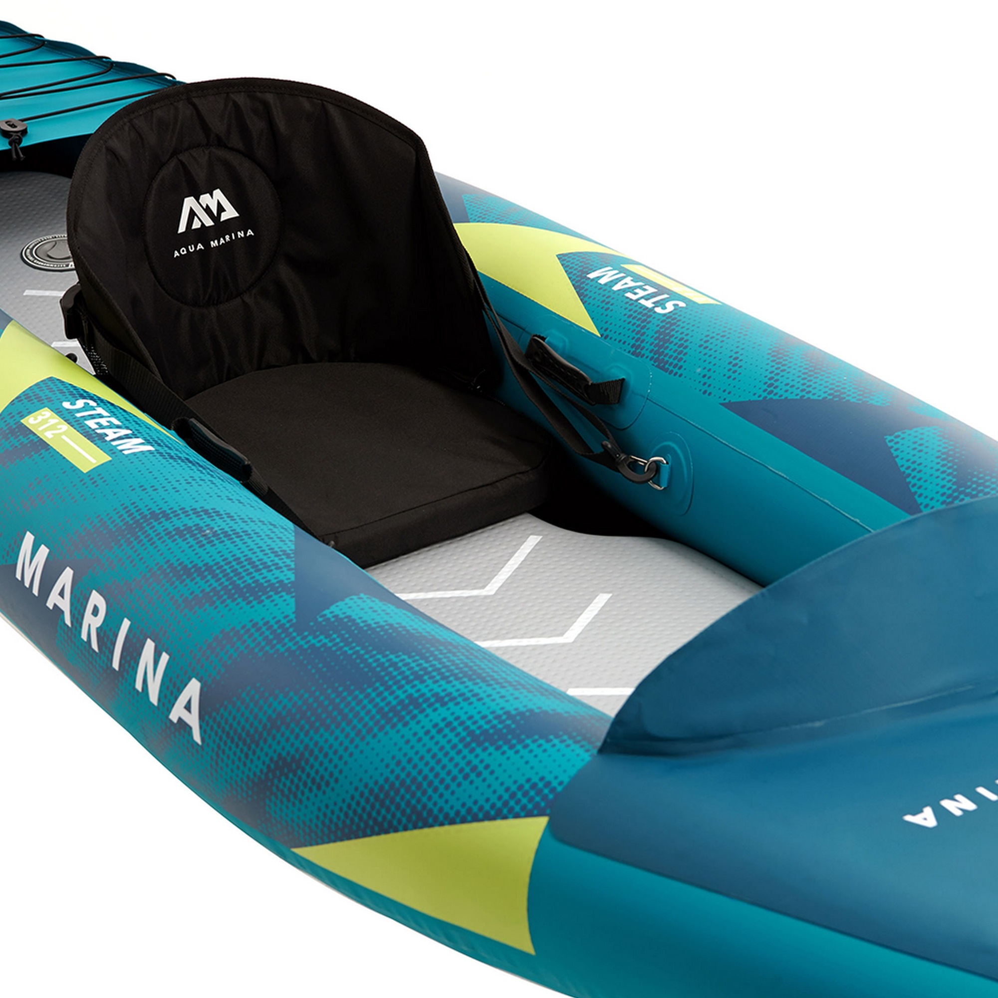 Надувной каяк 312x80см, насос, сиденья, киль, рюкзак, сумка, до 110кг Aqua Marina Steam-312 Versatile ST-312