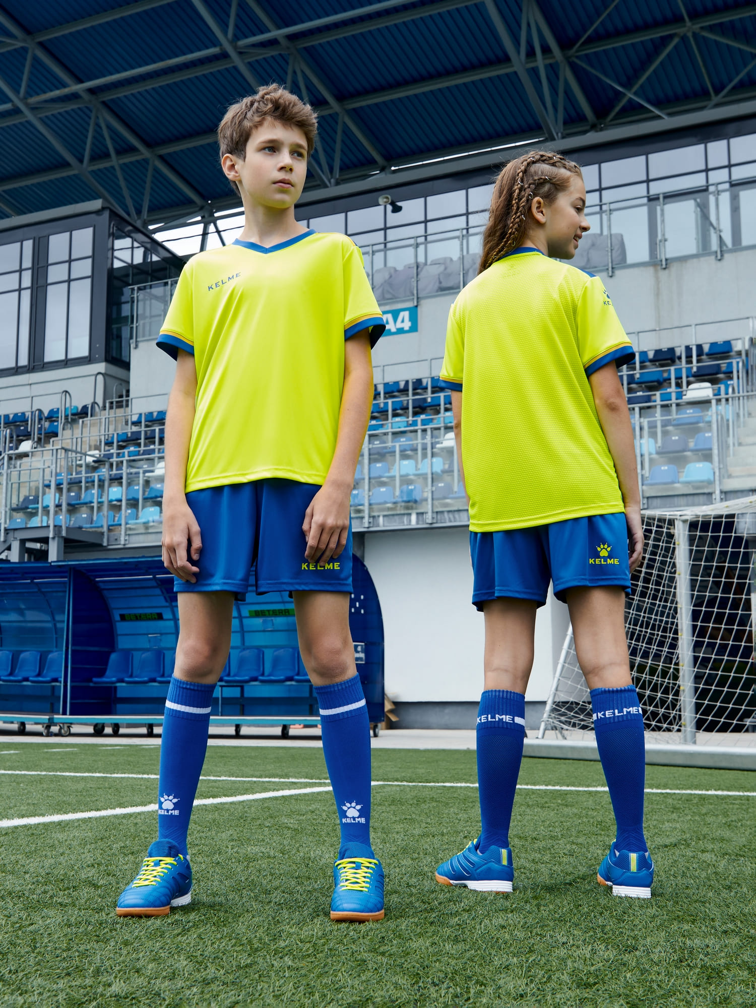 Детская футбольная форма Kelme Football Suit 8351ZB3158-918 Yellow\Blue
