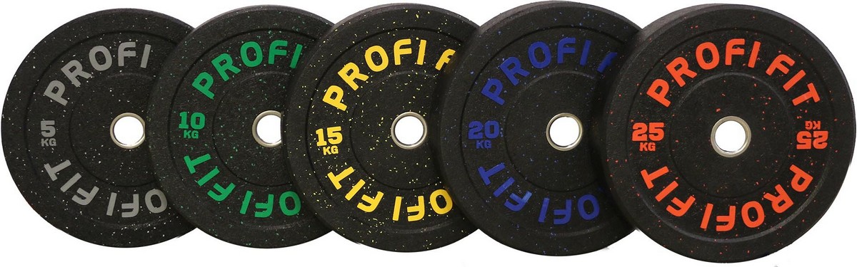 Диск для штанги Hi-Temp с цветными вкраплениями, d51 15кг Profi-Fit