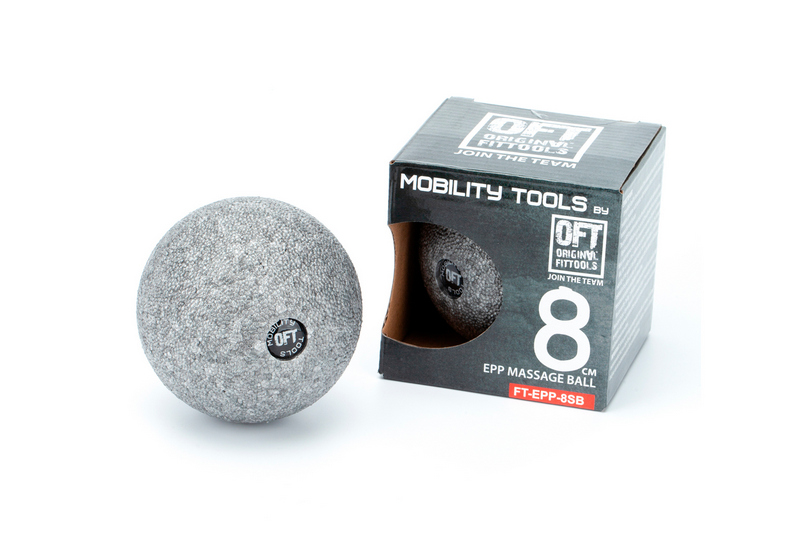 Шар массажный Original Fit.Tools одинарный 8 см FT-EPP-8SB серый