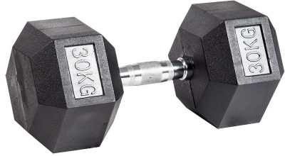 Гантель гексагональная обрезиненная Profi-Fit 30 кг