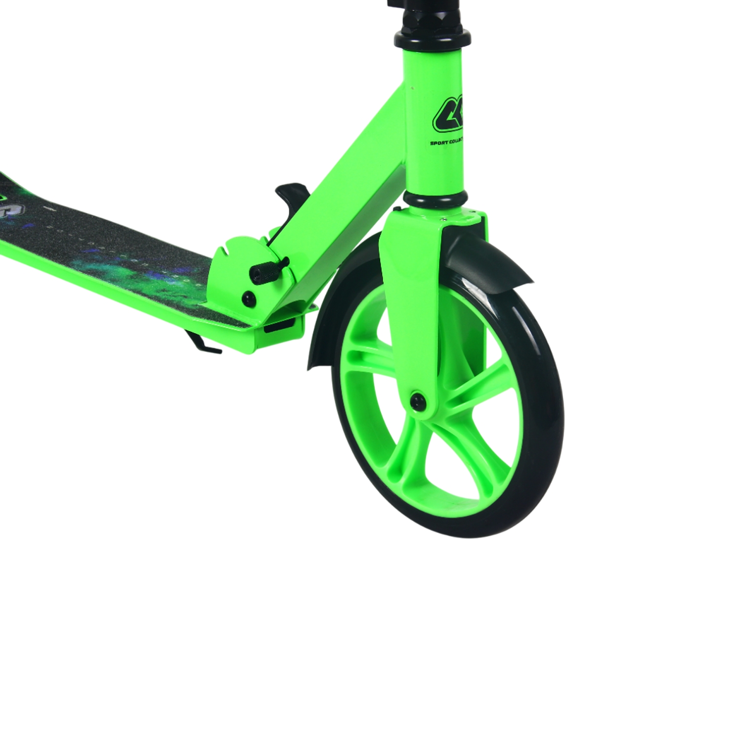 Самокат 200мм Sport Collection CK-SA200-1 green (фонарь и наклейка в подарок)