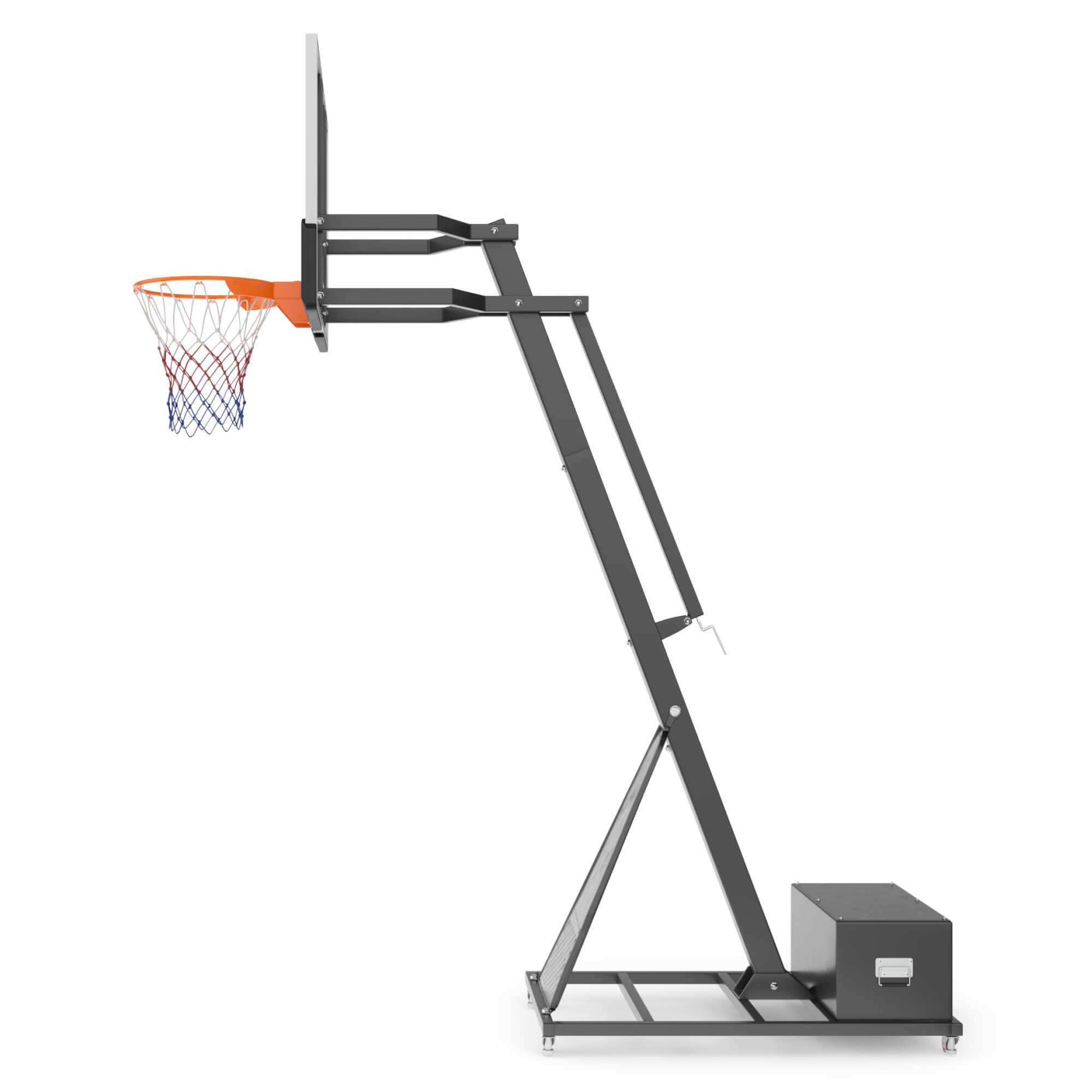Баскетбольная стойка 54"x32" R45 H230-305 см Unix Line B-Stand-TG PRO BSTSPR305_54TGBK