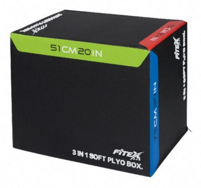 Универсальная тумба для запрыгивания мягкая 51/61/75см Fitex FTX-6510