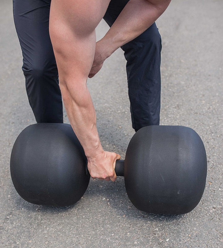 Гантель Strong (Черный (RAL 9005 М), 20 кг) Stecter