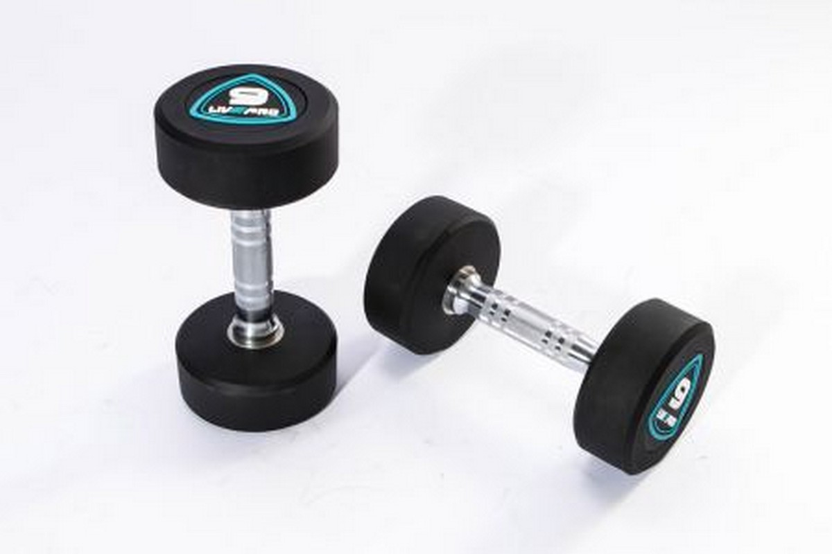 Гантели в уретане 4 кг Live Pro Studio Dumbbells LP8075-04