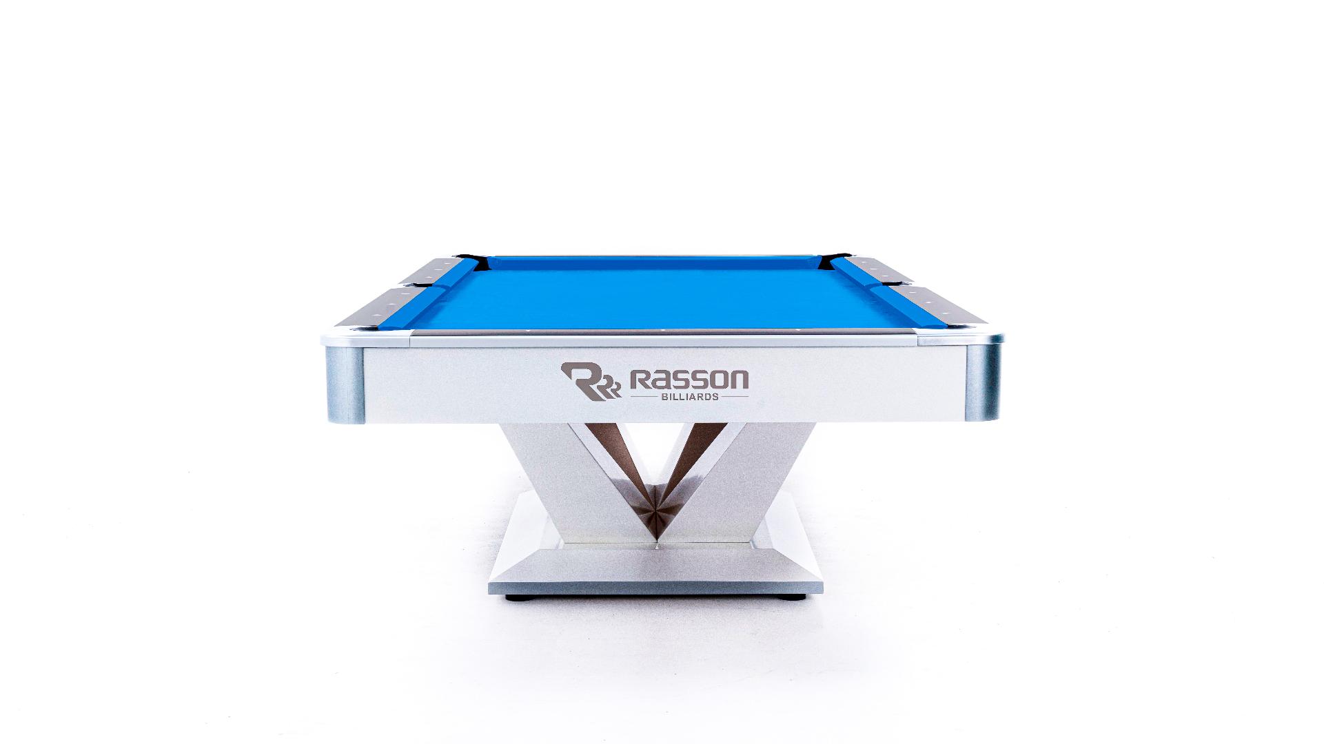 Бильярдный стол для пула Rasson Billiard Victory II Plus 8 ф (белый) с плитой 55.300.08.1