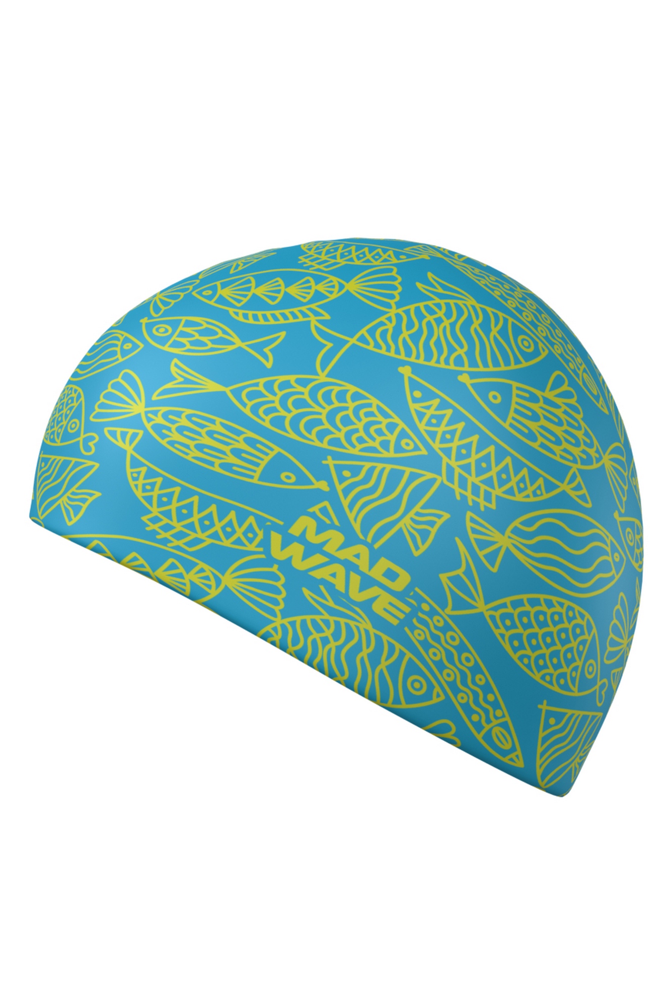 Силиконовая шапочка Mad Wave Fishes M0554 15 0 00W