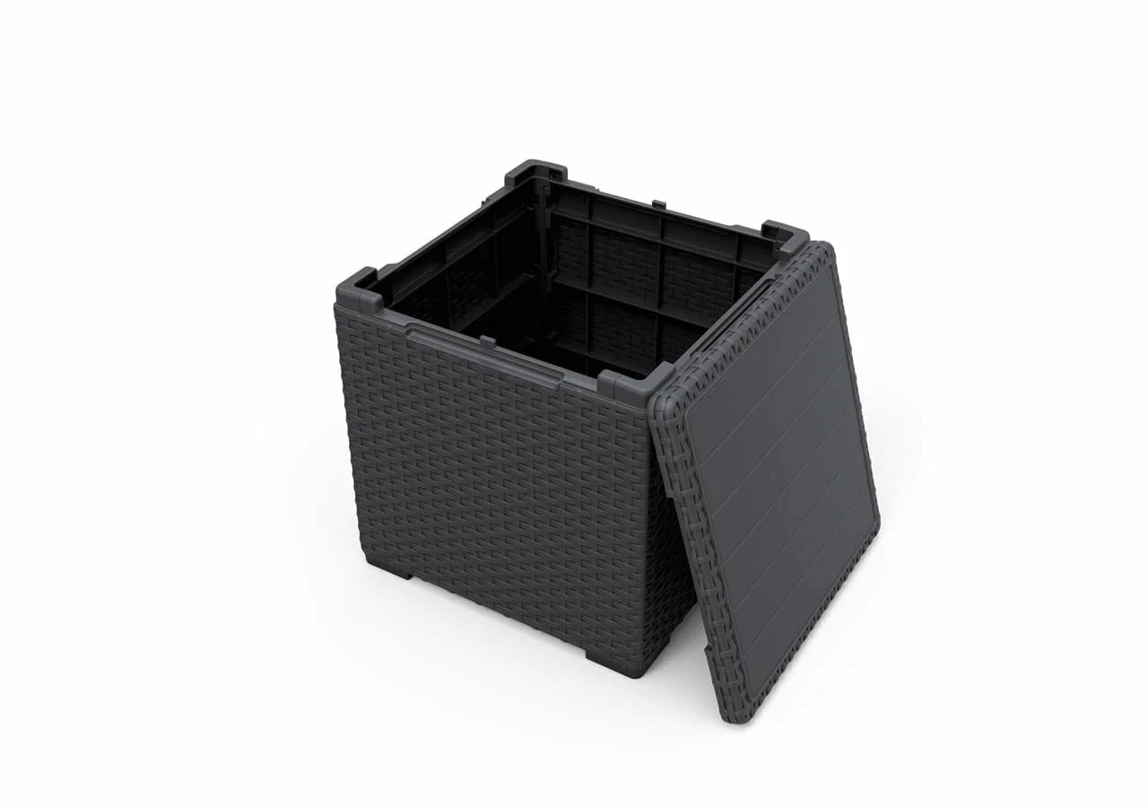 Комплект из двух шезлонгов Атлантик (Atlantic) и стол Виго (Vigo storage box) графит