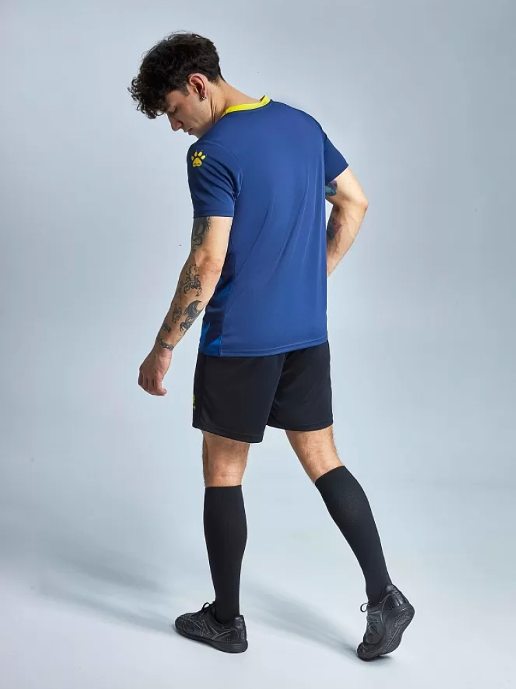 Футбольная форма Kelme Short-Sleeved Football Suit 8251ZB1003-416 Dark Blue\Black