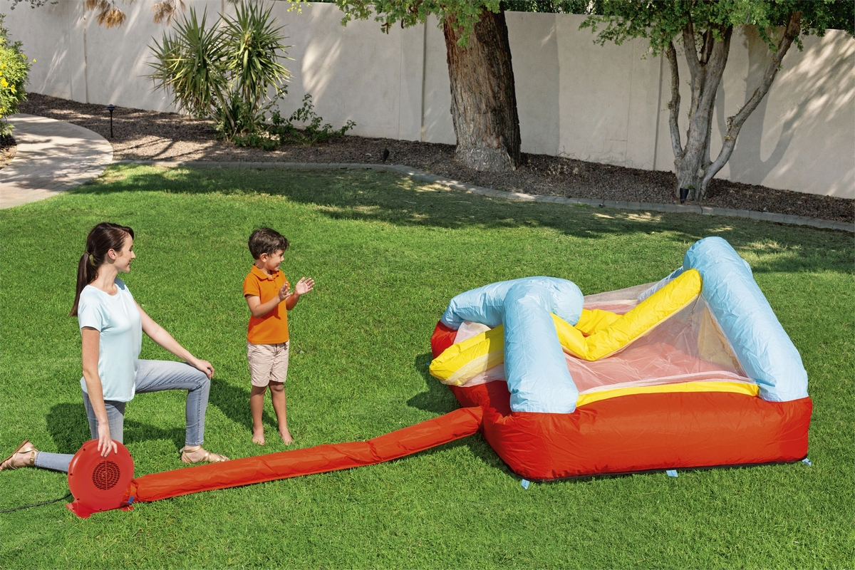 Надувной батут Bouncetacular 200x170x152см, электрический насос Bestway 93549