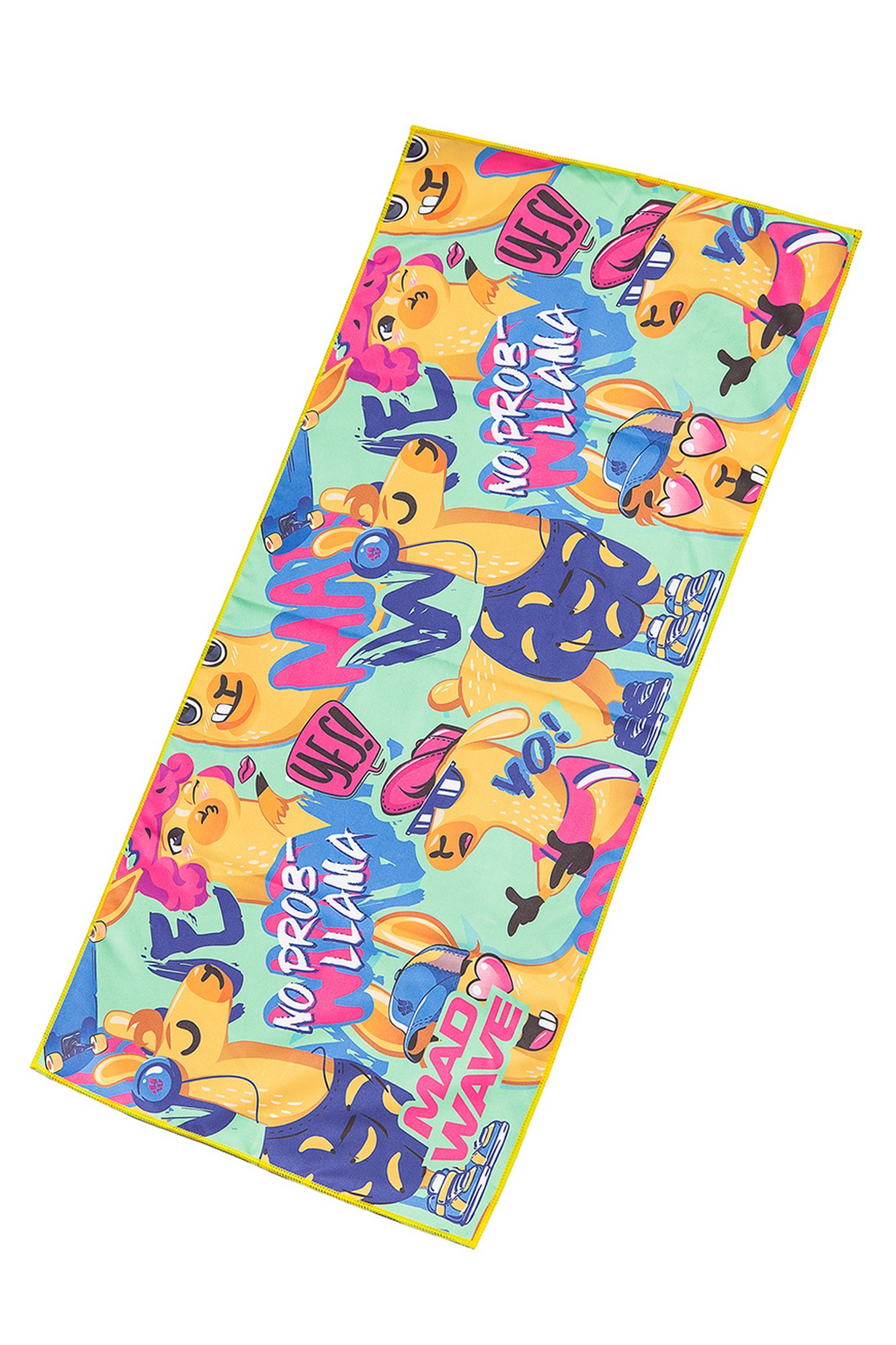 Полотенце из микрофибры Mad Wave Microfiber Towel LLAMA M0761 03 1 16W зеленый