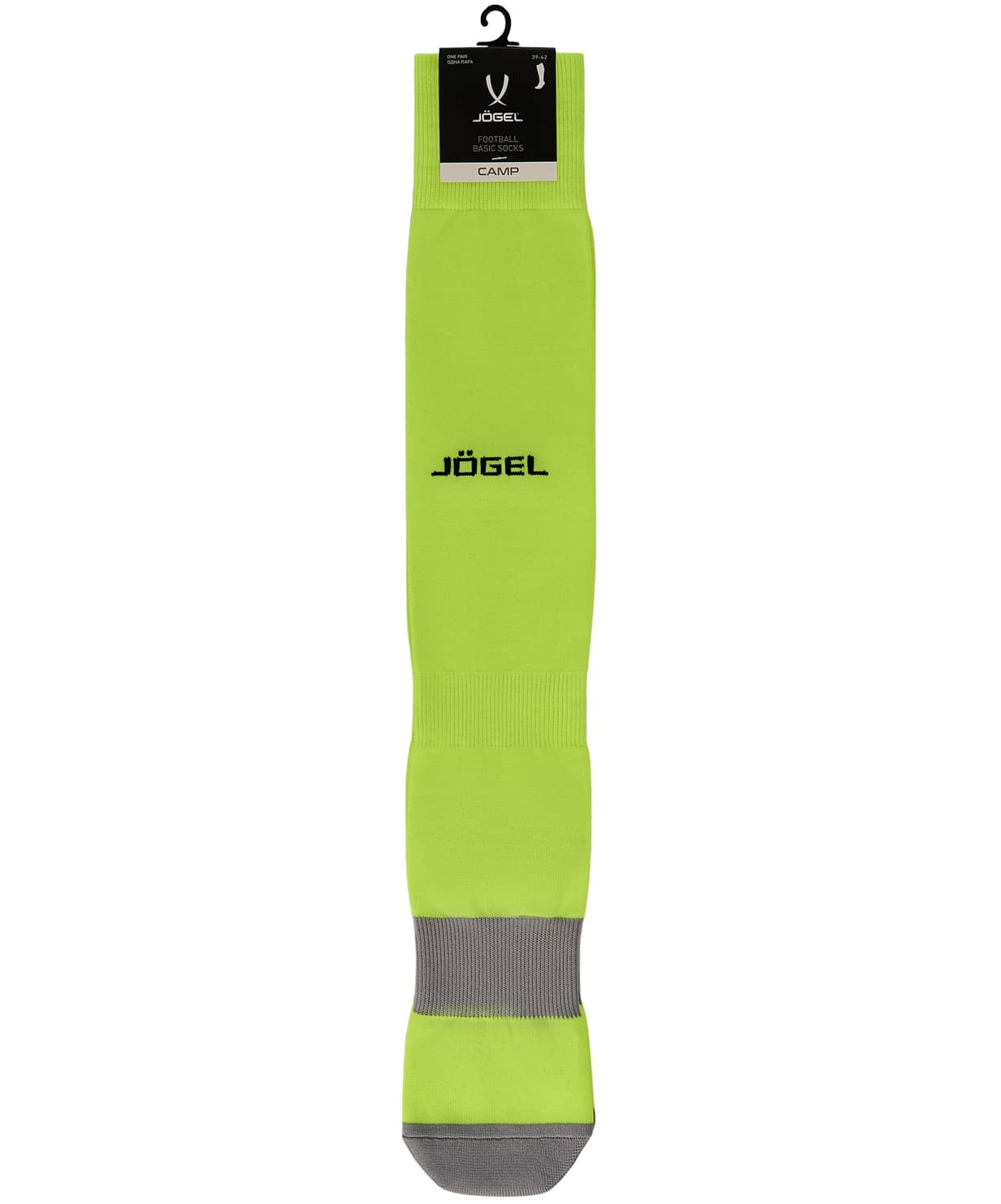 Гетры футбольные Jogel CAMP BASIC SOCKS, желтый неон/серый/черный