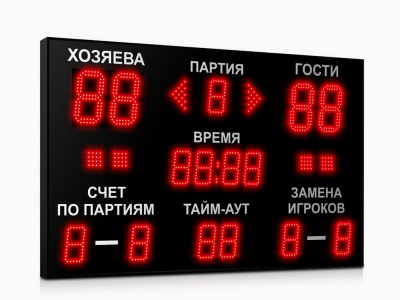 Табло для волейбола Импульс 715-D15x4-D10x11-S4-A2