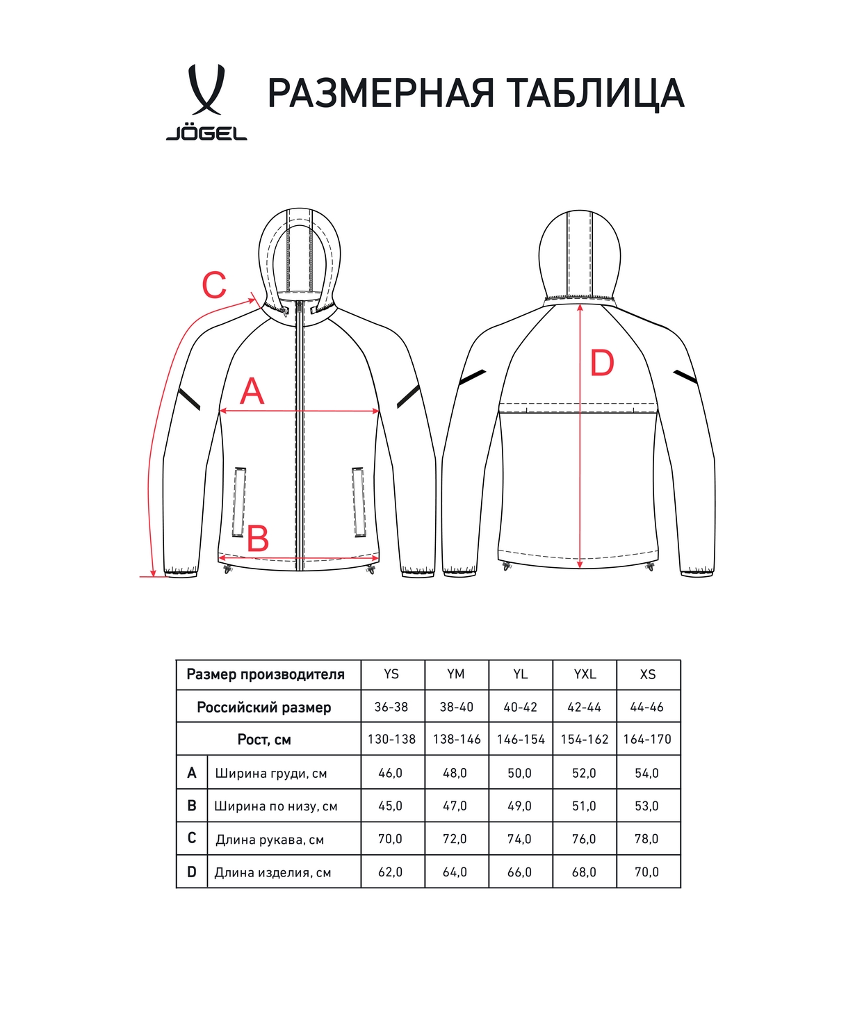 Куртка ветрозащитная, детский Jogel CAMP 2 Rain Jacket, черный